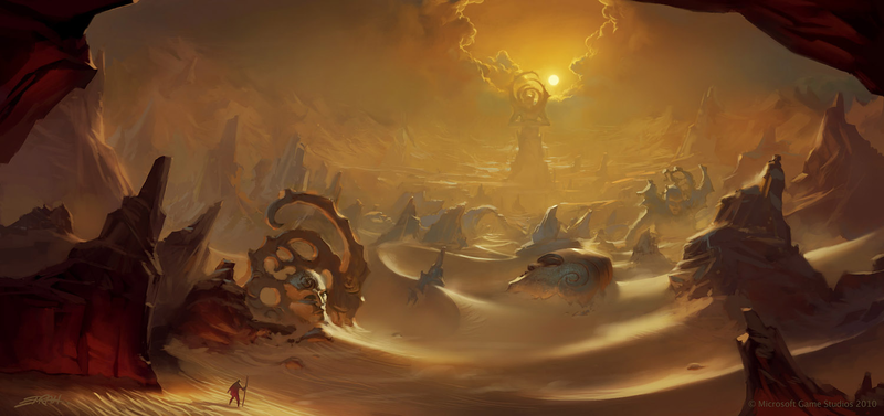 Illustration for article titled Fable's Concept Art is Like a Giant Storybook